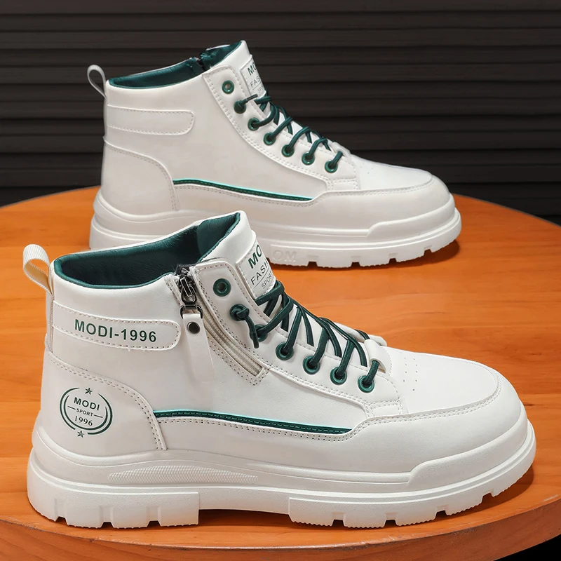 Men's Boots High Top Casual Thick Bottom Heightening Work Boots Leather Surface Spring Autumn Winter New Arrival
Men's Boots High Top Casual Thick Bottom Heightening Work Boots Leather Surface Spring Autumn Winter New Arrival
