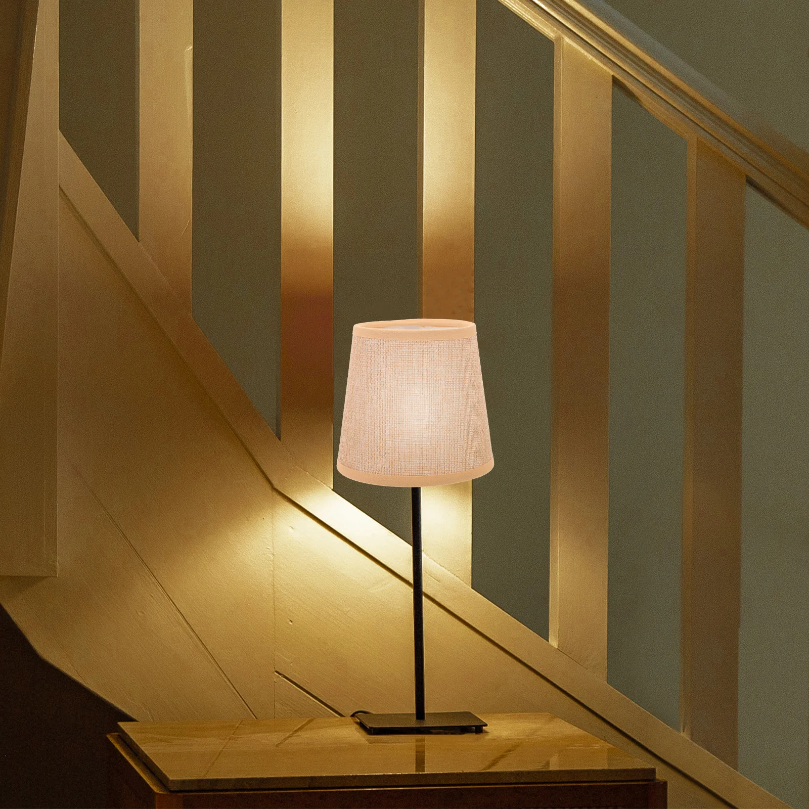 2 Pcs E14 Fabric Lampshade Table Lamp Shades Light Fixture Desk Cover Household Beige Softening Bedside Lighting Accessories
2 Pcs E14 Fabric Lampshade Table Lamp Shades Light Fixture Desk Cover Household Beige Softening Bedside Lighting Accessories