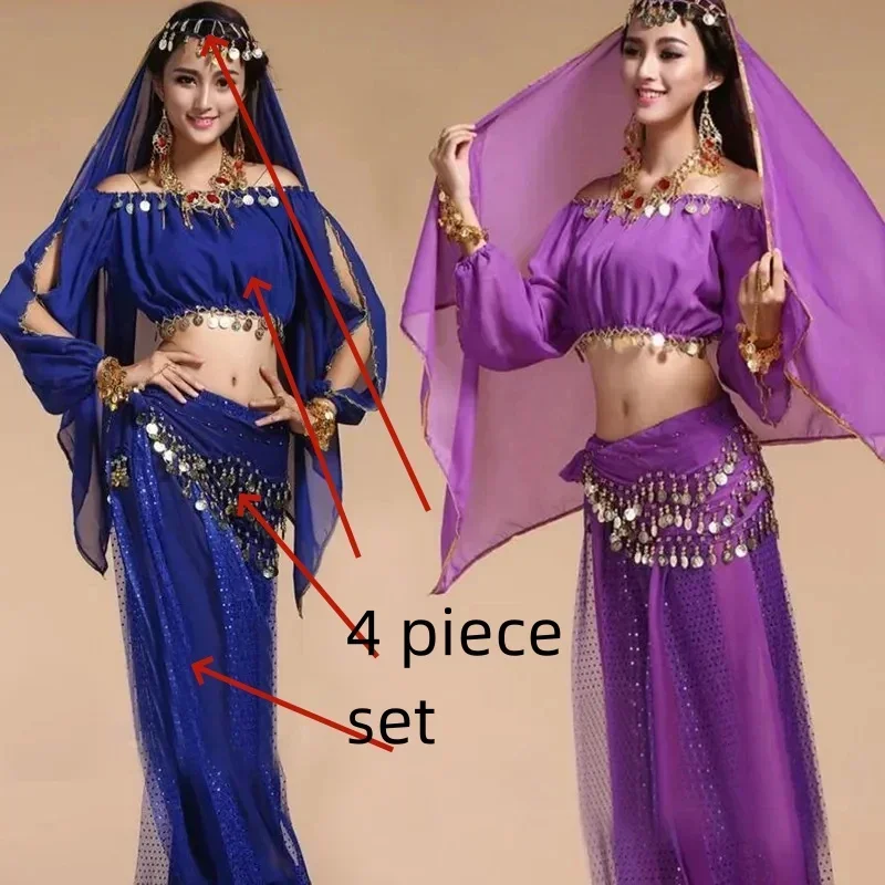 4pcs/Set New Arrival Sexy Oriental Belly Dance Suits for Women Dancing Practising bellydance Costumes Design for Women
4pcs/Set New Arrival Sexy Oriental Belly Dance Suits for Women Dancing Practising bellydance Costumes Design for Women