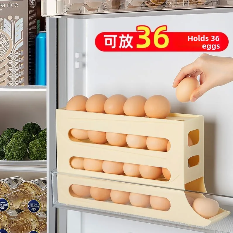 Rolling Egg Storage Box Fridge Side Door Egg Box Carrier Preservation Sealed Freshness Container Japanese Style Home Organizer
Rolling Egg Storage Box Fridge Side Door Egg Box Carrier Preservation Sealed Freshness Container Japanese Style Home Organizer