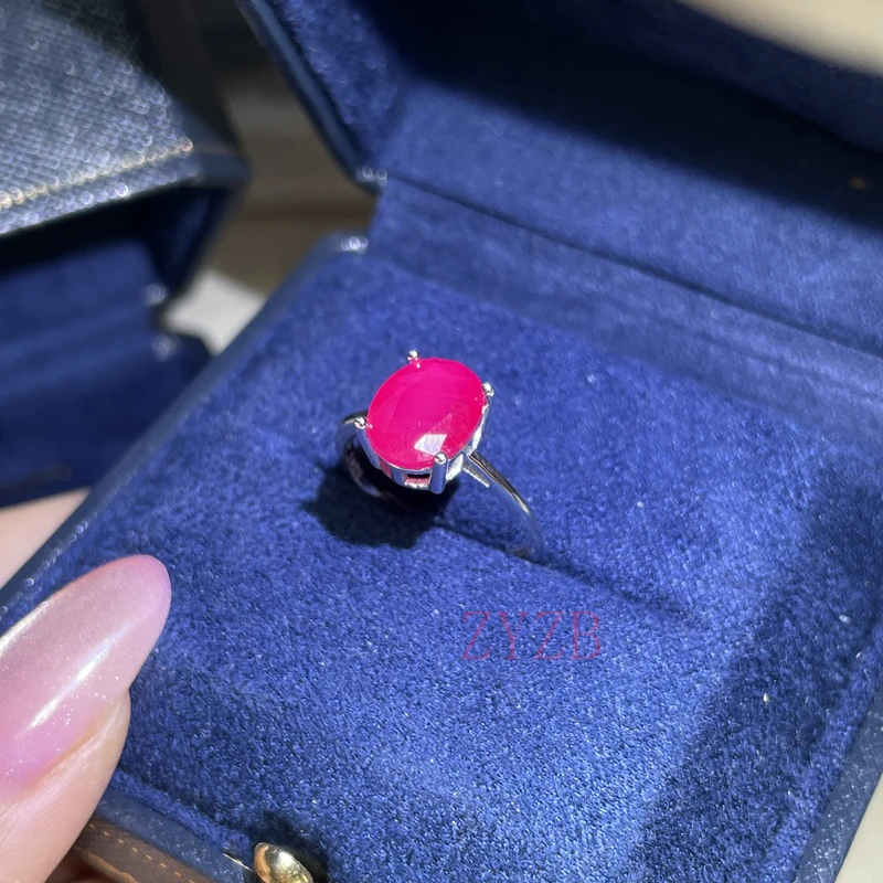 925 silver 100% natural 5CT rubyring, suitable for women's fashionable party jewelry engagement gift
925 silver 100% natural 5CT rubyring, suitable for women's fashionable party jewelry engagement gift