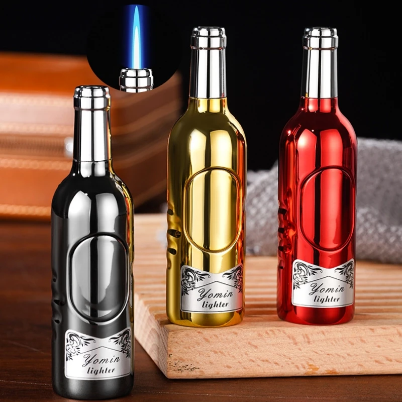 Outdoor Cute Mini Red Wine Bottle Inflatable Lighter Windproof Direct Spray Flame Portable New Lighter Smoking Gift
Outdoor Cute Mini Red Wine Bottle Inflatable Lighter Windproof Direct Spray Flame Portable New Lighter Smoking Gift