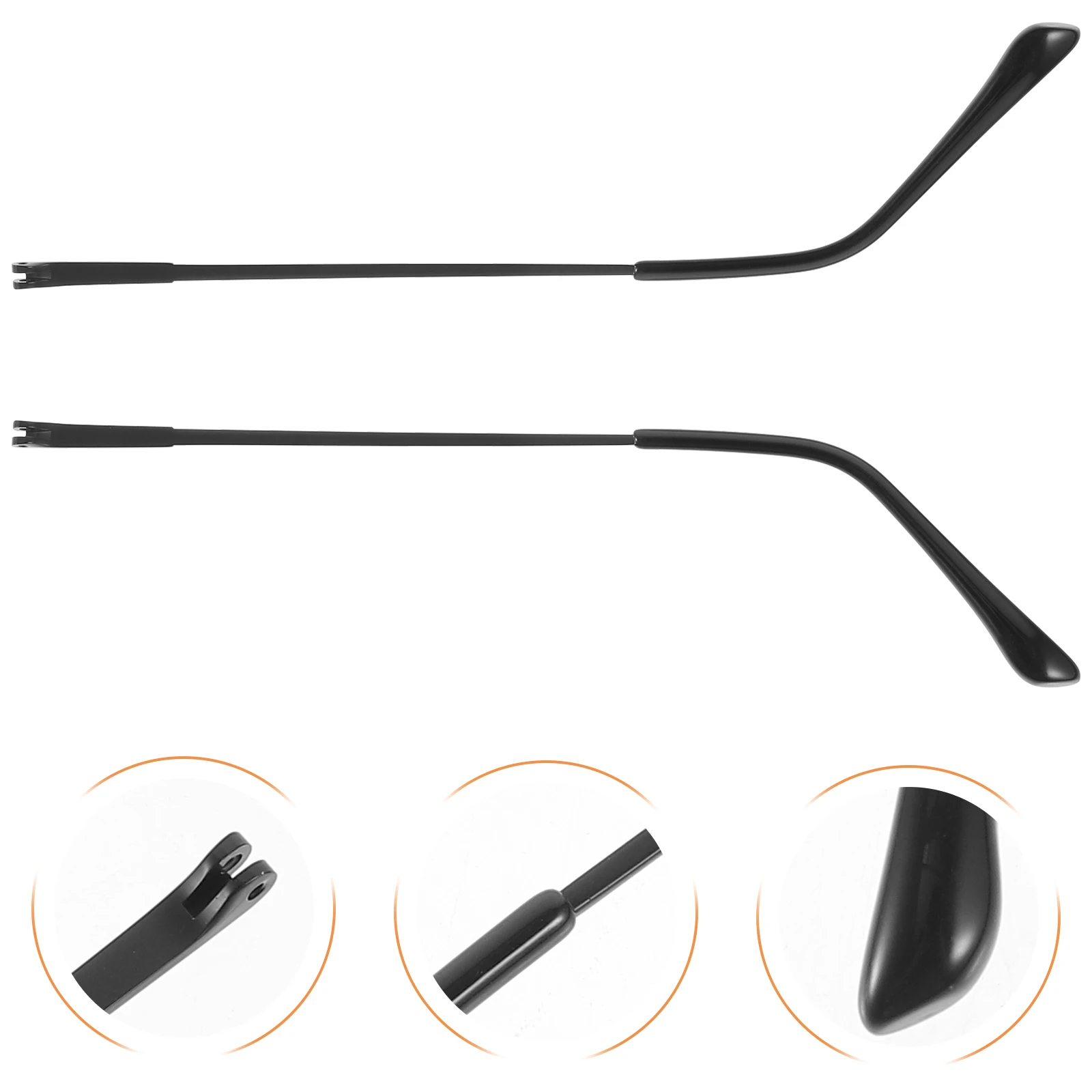 1 Pair Metal Replacement Glasses Legs 1mm Double Teeth Outer Temple Arms for Eyeglasses Sunglasses Myopia Glasses Black
1 Pair Metal Replacement Glasses Legs 1mm Double Teeth Outer Temple Arms for Eyeglasses Sunglasses Myopia Glasses Black