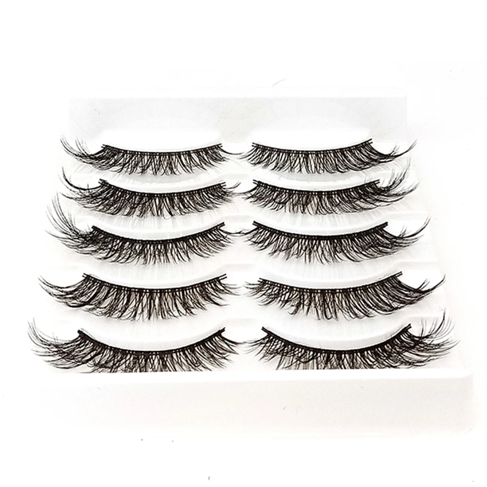 Новые 5 пар 3D натуральных ресниц для наращивания, легко щипцы, динамические ресницы без раздражения для вечеринки, косплея, маскарада 
Новые 5 пар 3D натуральных ресниц для наращивания, легко щипцы, динамические ресницы без раздражения для вечеринки, косплея, маскарада