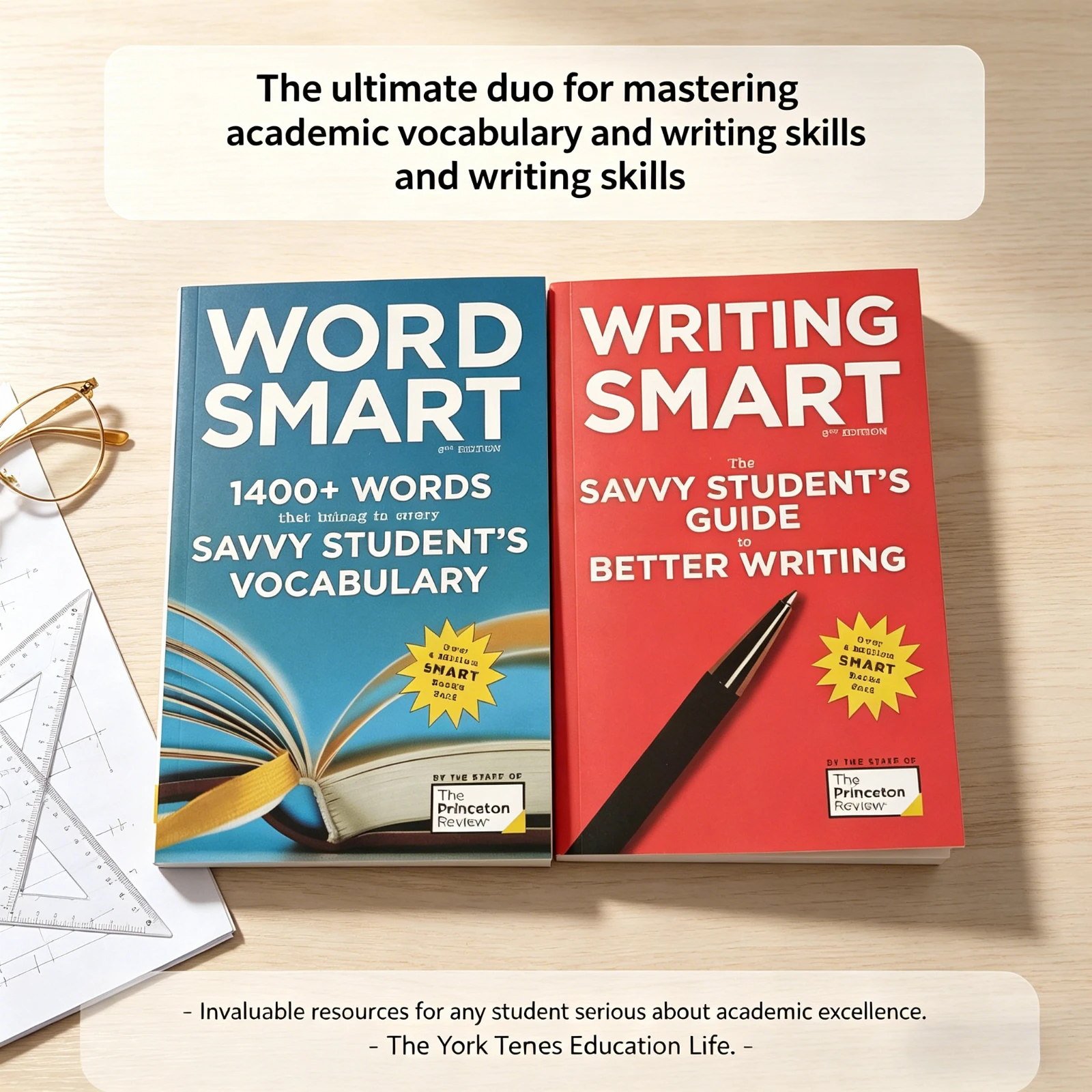 The Princeton Review Word Smart 6th (1400+ Words) & Writing Smart 3rd Vocabulary Writing Books
The Princeton Review Word Smart 6th (1400+ Words) & Writing Smart 3rd Vocabulary Writing Books
