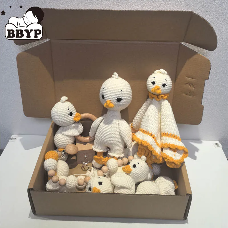 Baby Play Gym Toys Crochet Duck Rattle Dolls Newborn Pram Clips Toy Crib Stroller Mobiles Hanging Bell Wooden Educational Toy
Baby Play Gym Toys Crochet Duck Rattle Dolls Newborn Pram Clips Toy Crib Stroller Mobiles Hanging Bell Wooden Educational Toy