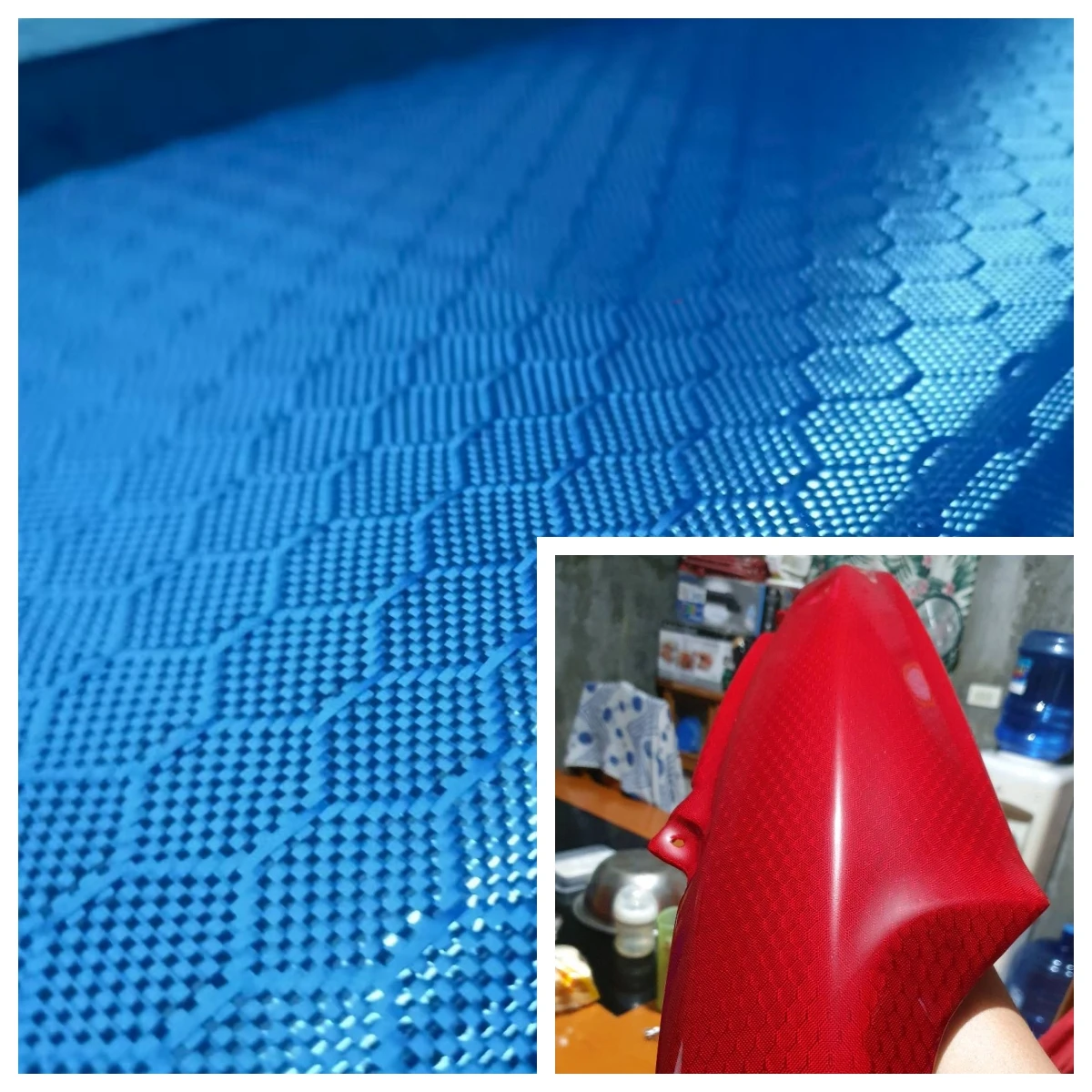 3K 240gsm Red Football Honeycomb pattern Kevlar Hybrid Carbon Fiber Fabric Cloth 40"/100cm width Roll Packaging
3K 240gsm Red Football Honeycomb pattern Kevlar Hybrid Carbon Fiber Fabric Cloth 40"/100cm width Roll Packaging
