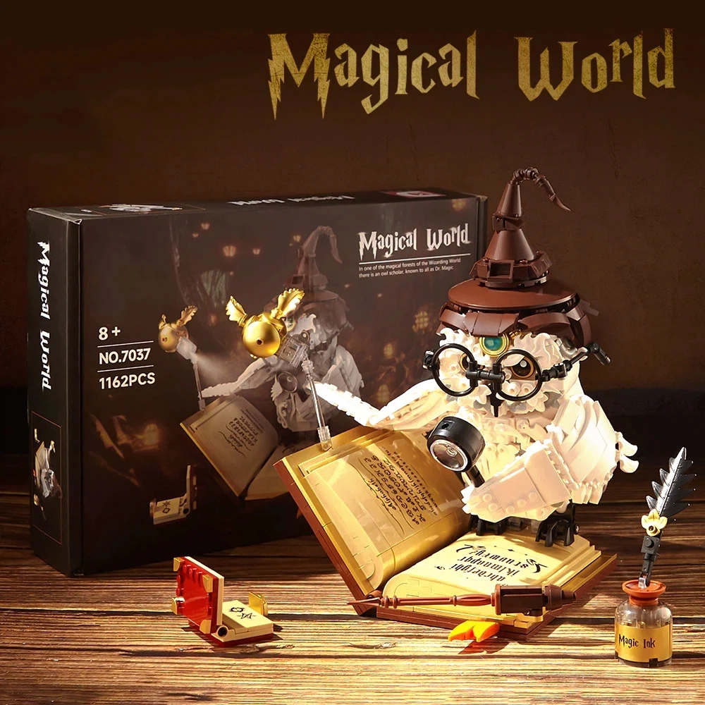1162PCS Magic World Owl Doctor 7037 Magic Book and Lamp Building Blocks Golden Snitch Animal Bird Model Assembly Toy Puzzle Gift
1162PCS Magic World Owl Doctor 7037 Magic Book and Lamp Building Blocks Golden Snitch Animal Bird Model Assembly Toy Puzzle Gift