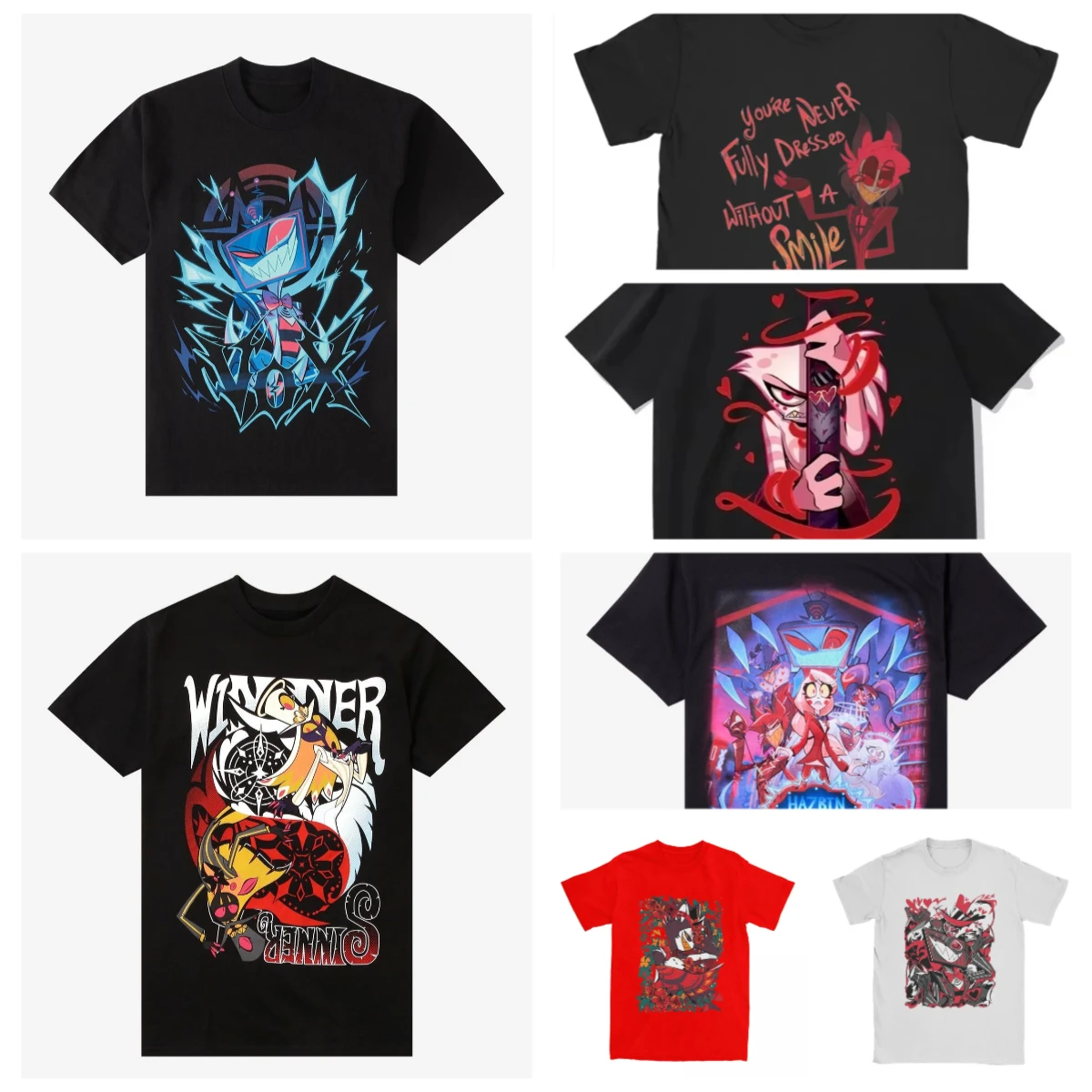 Hazbin Hotel Vox Solo Metal T-shirt Can Be Paired with A Pure Cotton Fashionable Short-sleeved Shirt for Both Men and Women
Hazbin Hotel Vox Solo Metal T-shirt Can Be Paired with A Pure Cotton Fashionable Short-sleeved Shirt for Both Men and Women