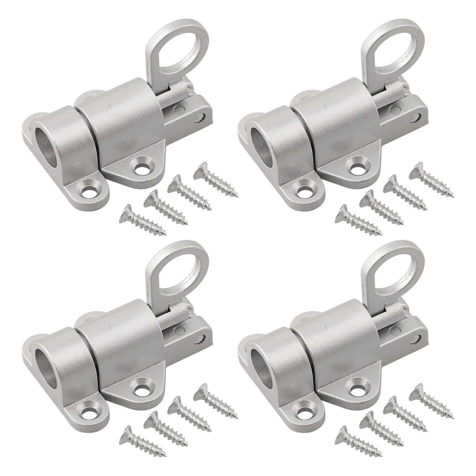 4Pcs Aluminum Alloy Door Bolt Latch Window Gate Security Pull Ring Spring Bounce Door Bolt Anti-Theft Automatic Latch Lock
4Pcs Aluminum Alloy Door Bolt Latch Window Gate Security Pull Ring Spring Bounce Door Bolt Anti-Theft Automatic Latch Lock