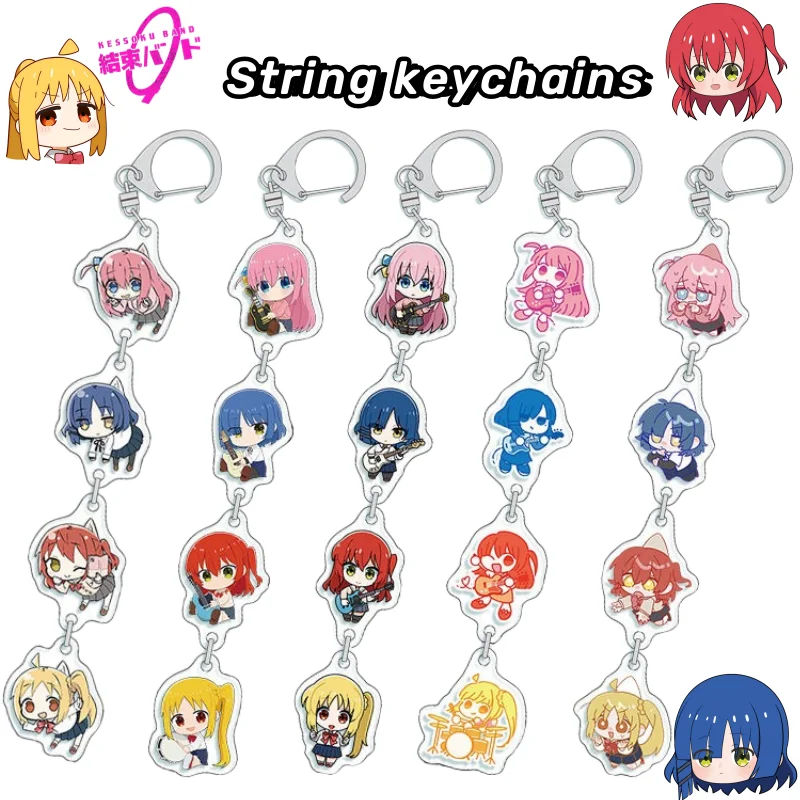 Bocchi The Rock Gotoh Hitori Yamada Ryokita Ikuyo, двумерная периферия, мультяшный акриловый брелок на веревке, декоративная подвеска
Bocchi The Rock Gotoh Hitori Yamada Ryokita Ikuyo, двумерная периферия, мультяшный акриловый брелок на веревке, декоративная подвеска