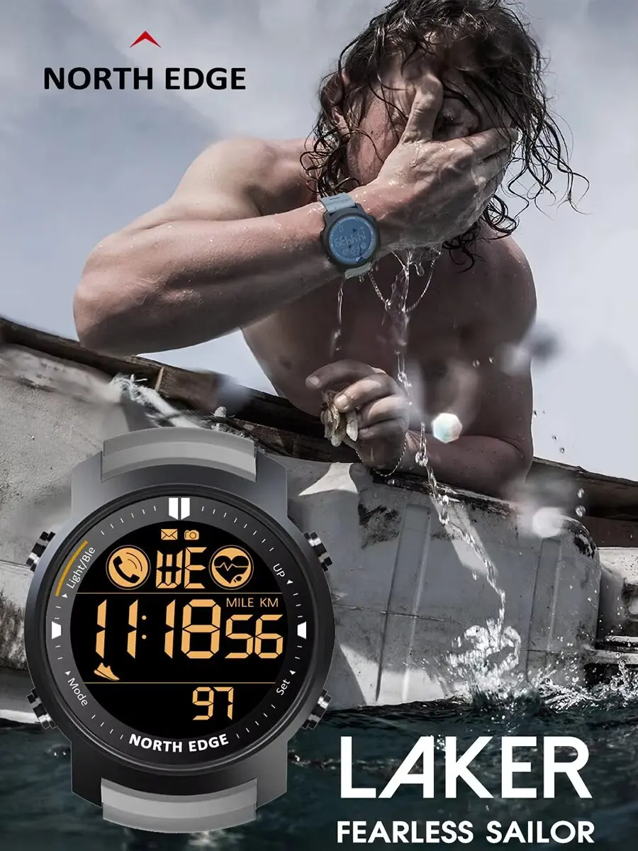 Смарт-часы NORTH EDGE для мужчин, монитор сердечного ритма, водонепроницаемые, 50 м, плавание, бег, спорт, шагомер, секундомер, умные часы Android IOS
Смарт-часы NORTH EDGE для мужчин, монитор сердечного ритма, водонепроницаемые, 50 м, плавание, бег, спорт, шагомер, секундомер, умные часы Android IOS