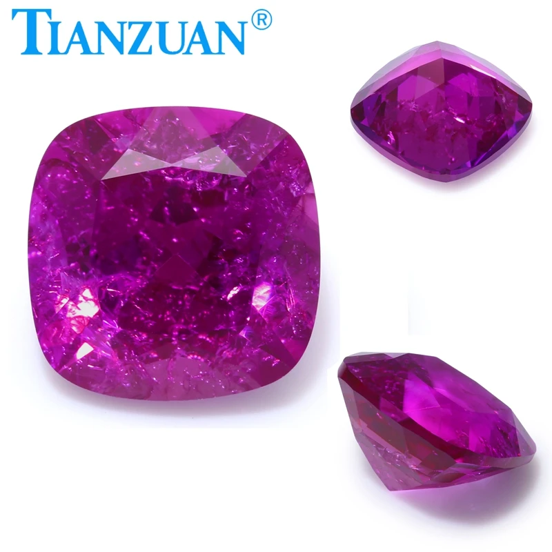 Синтетический сапфир фиолетового цвета, выращенный в лаборатории, огранка «кушон», с видимыми включениями и трещинами, с сертификатом AGL.
Синтетический сапфир фиолетового цвета, выращенный в лаборатории, огранка «кушон», с видимыми включениями и трещинами, с сертификатом AGL.