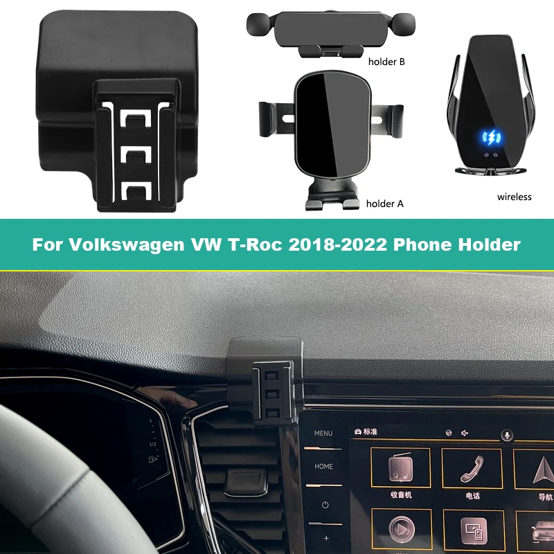 Gravity Car Phone Holder For Volkswagen VW T-Roc 2018-2022 Dedicated Fixed Bracket Base Wireless Charging Smartphone Stand
Gravity Car Phone Holder For Volkswagen VW T-Roc 2018-2022 Dedicated Fixed Bracket Base Wireless Charging Smartphone Stand