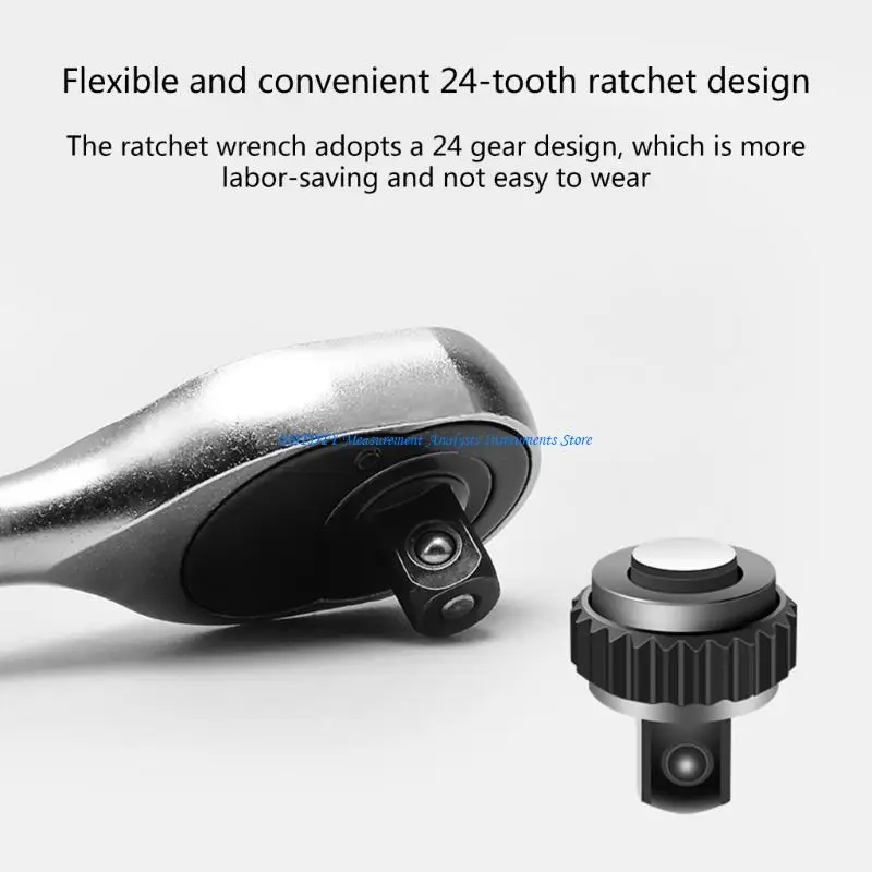 367D Ratchet Handle Multifunctional Ratchet Wrench with 1/4" Drive with 24-Tooth
367D Ratchet Handle Multifunctional Ratchet Wrench with 1/4" Drive with 24-Tooth