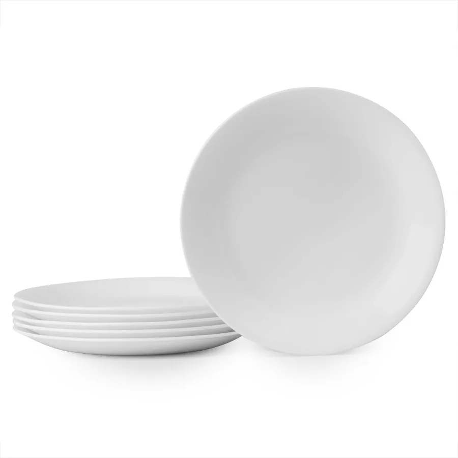 Winter Frost White 8.5" Glass Salad Plate Set of 6
Winter Frost White 8.5" Glass Salad Plate Set of 6