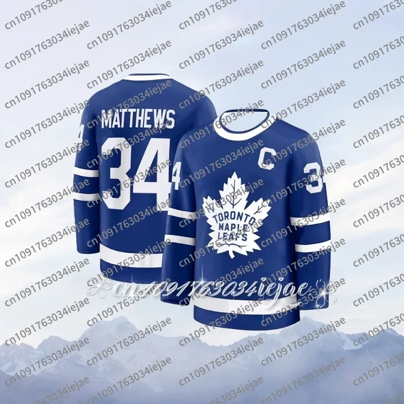 Toronto Ice Hockey Maple Leaf No.34 Long Sleeve T-shirt Men's Sport Training Jersey Breathable Casual Women Tee Kids Clothing
Toronto Ice Hockey Maple Leaf No.34 Long Sleeve T-shirt Men's Sport Training Jersey Breathable Casual Women Tee Kids Clothing
