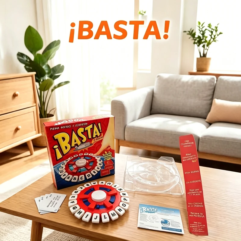 Quick Fun Educational Spanish Alphabet Spinning Board Game for Family Night Party Interactive Word Guessing Tabletop Toy
Quick Fun Educational Spanish Alphabet Spinning Board Game for Family Night Party Interactive Word Guessing Tabletop Toy