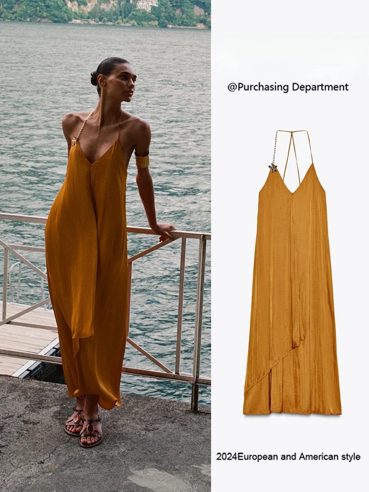 Ele Summer New Arrival Women's Midi Dr Silk Satin Strapl Gown High Waist Long Skirt No Sve Formal Evening Wear
Ele Summer New Arrival Women's Midi Dr Silk Satin Strapl Gown High Waist Long Skirt No Sve Formal Evening Wear