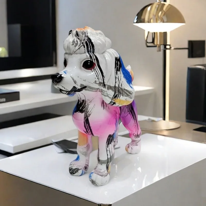 Colorful Standing Dog Resin Statue Decoration, DIY Graffiti Crafts for Pet Dogs, Desktop Animal Sculpture Ornaments. Home Decor
Colorful Standing Dog Resin Statue Decoration, DIY Graffiti Crafts for Pet Dogs, Desktop Animal Sculpture Ornaments. Home Decor