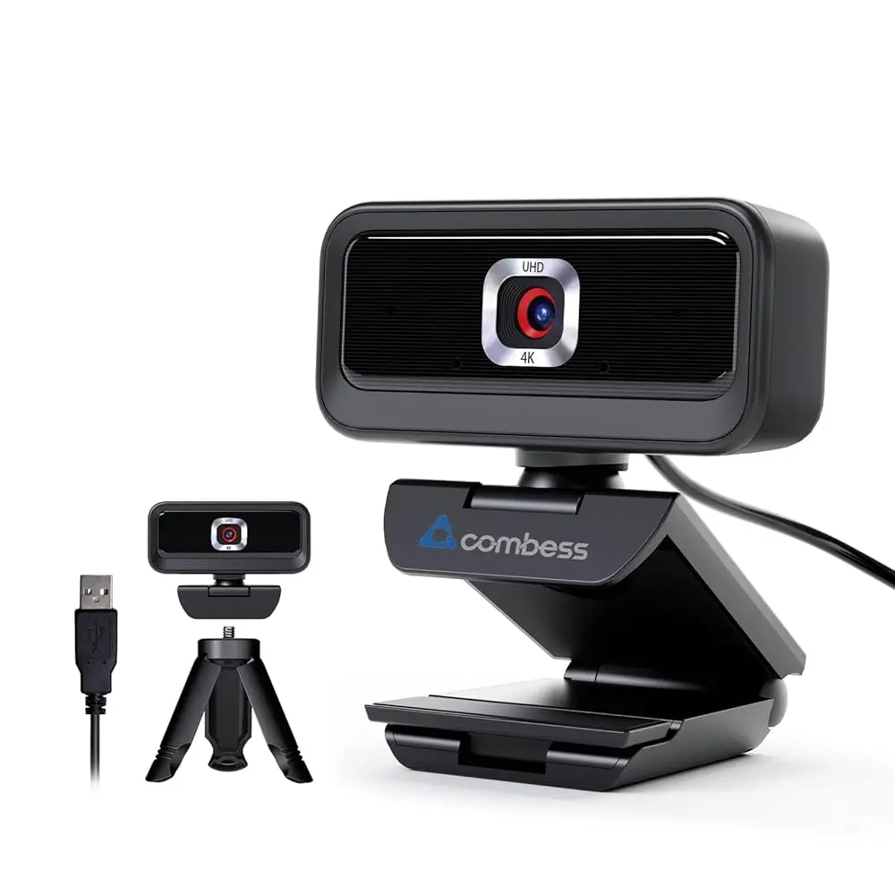 Free Shipping4K Webcam for PC, Computer Camera for Desktop, USB Webcam with Tripod,2 Noise Reduction Mics, Built-in Privacy Cove
Free Shipping4K Webcam for PC, Computer Camera for Desktop, USB Webcam with Tripod,2 Noise Reduction Mics, Built-in Privacy Cove
