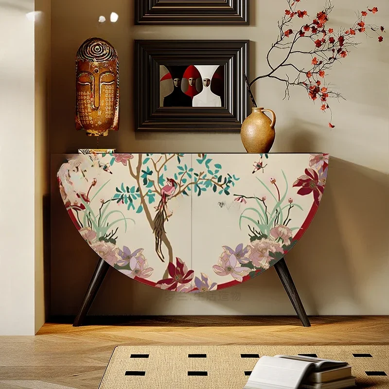French retro flower and bird solid wood round cabinet household bedroom bedside decorative storage cabinet living room entrance
French retro flower and bird solid wood round cabinet household bedroom bedside decorative storage cabinet living room entrance