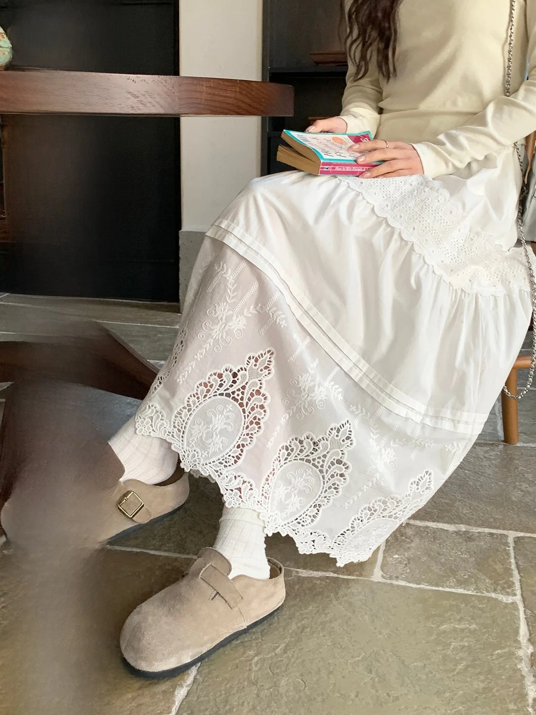 Korean Style Sweet High Waist Embroidered Lace Half Skirt Women's Fashionable Loose A-Line Skirt Breathable Skin-Friendly
Korean Style Sweet High Waist Embroidered Lace Half Skirt Women's Fashionable Loose A-Line Skirt Breathable Skin-Friendly