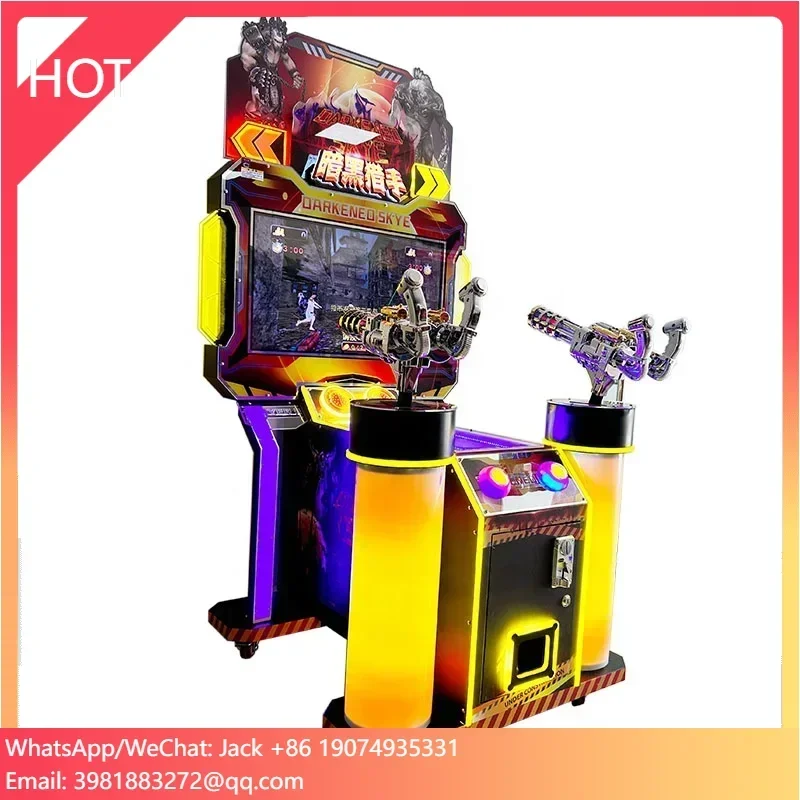 New Wholesale Double Gatlin Simulation Shooting Video Screen Dark Lance Double Shooter Arcade Game Machine for Amusement
New Wholesale Double Gatlin Simulation Shooting Video Screen Dark Lance Double Shooter Arcade Game Machine for Amusement