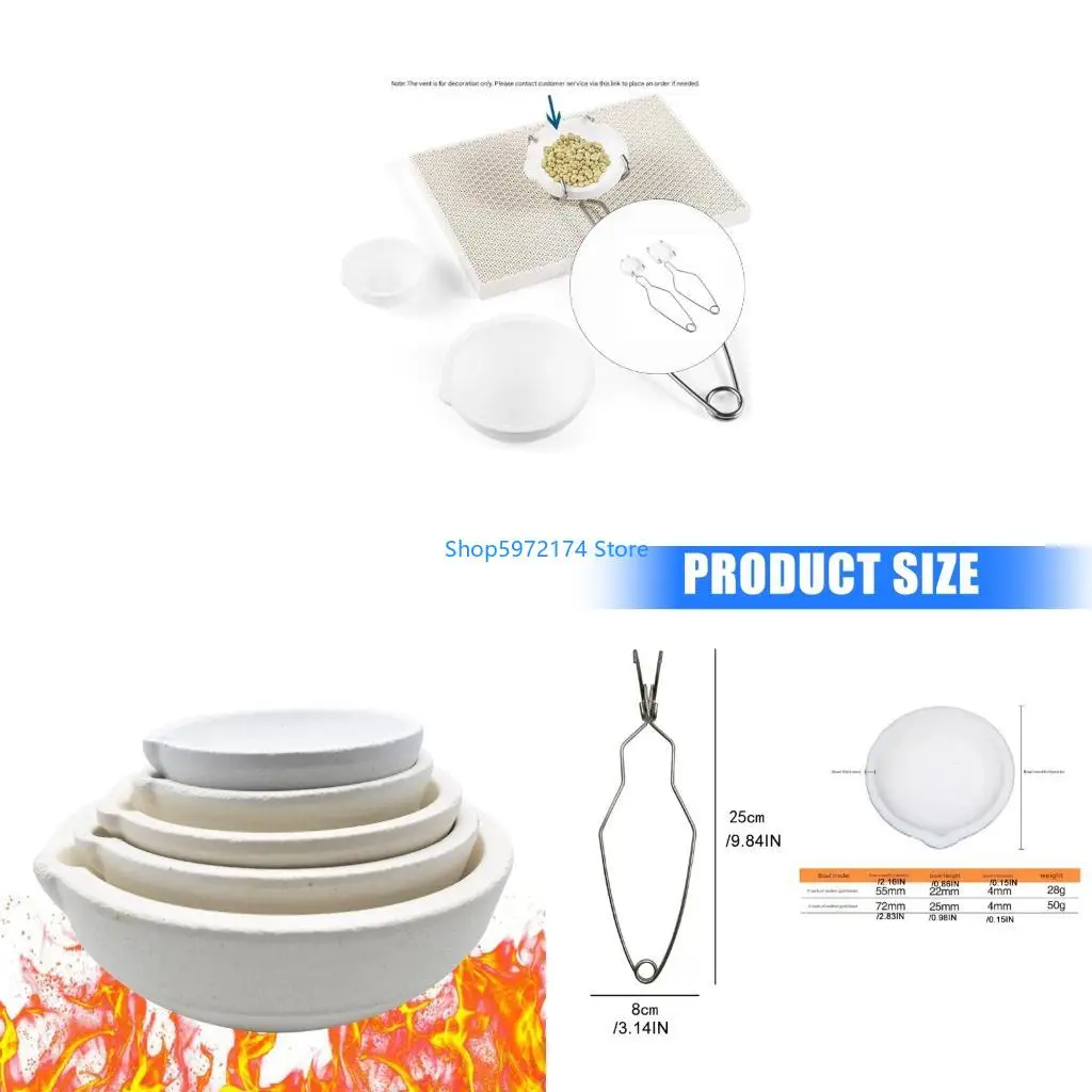 Y3NB Heat Resistant Dish Cup Crucible Bowl Combination Includes Tongs For Melting
Y3NB Heat Resistant Dish Cup Crucible Bowl Combination Includes Tongs For Melting