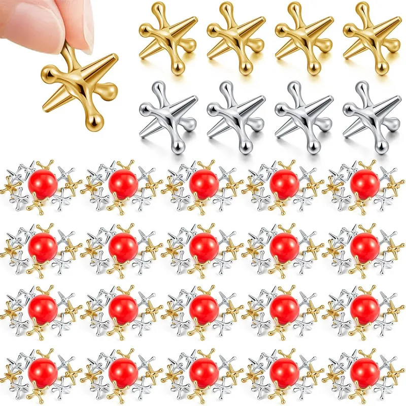 Classic Metal Jacks Game with Rubber Ball Set Fun and Skill Development Hand Eye Coordination Family Entertainment Party Favors
Classic Metal Jacks Game with Rubber Ball Set Fun and Skill Development Hand Eye Coordination Family Entertainment Party Favors