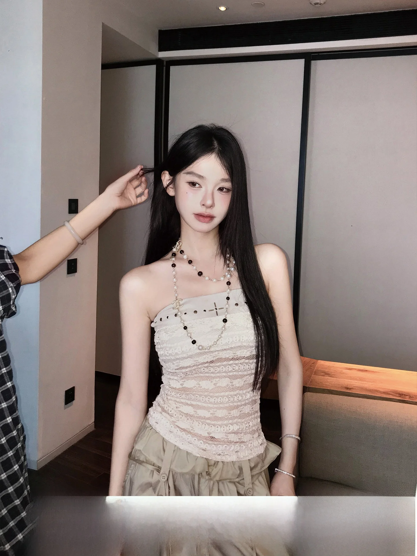 Millennium Okaaay Rivet Crop Top And High Waist Pan Two-Piece Set Crossbody Double Color Vest Slim Fit Brtte Bal
Millennium Okaaay Rivet Crop Top And High Waist Pan Two-Piece Set Crossbody Double Color Vest Slim Fit Brtte Bal
