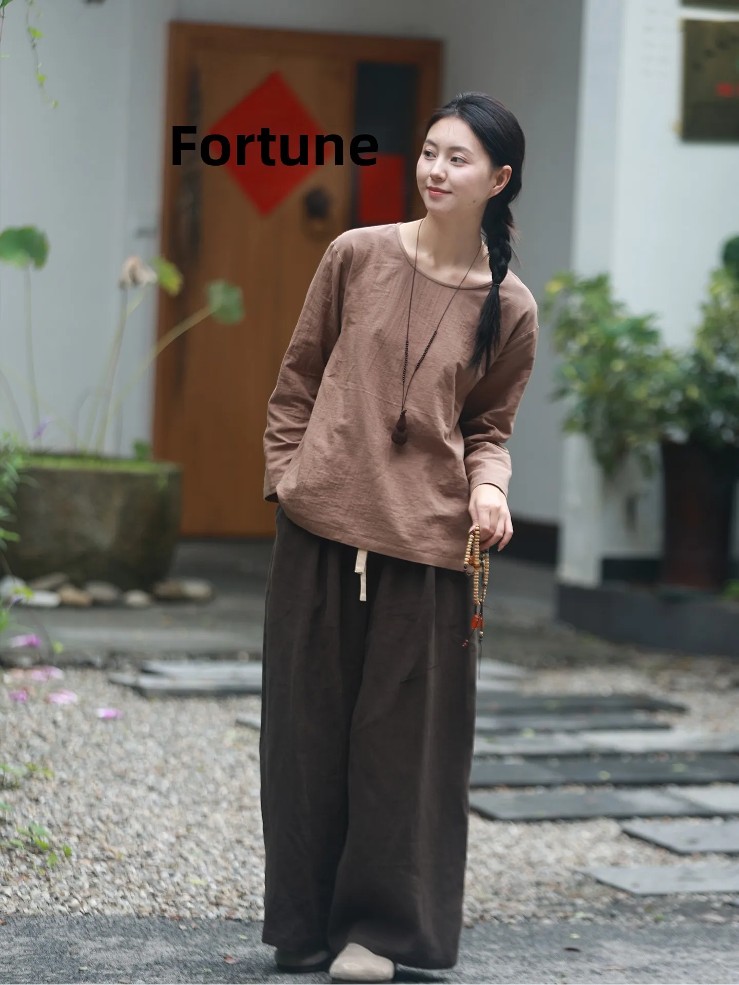 Spring ten to Flower Fraance Pure Cotton Texture Loose T-irt Artistic Casual Top Women's Faion Breathable Long Sv...
Spring ten to Flower Fraance Pure Cotton Texture Loose T-irt Artistic Casual Top Women's Faion Breathable Long Sv...