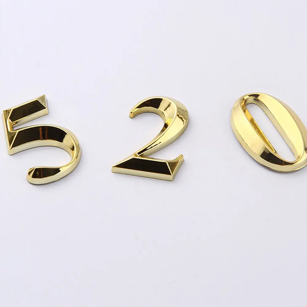 10pcs Number Sign Doorplate Figure Waterproof Room Gate Number Signboard ABS Resin Modern Design Easy Install
10pcs Number Sign Doorplate Figure Waterproof Room Gate Number Signboard ABS Resin Modern Design Easy Install