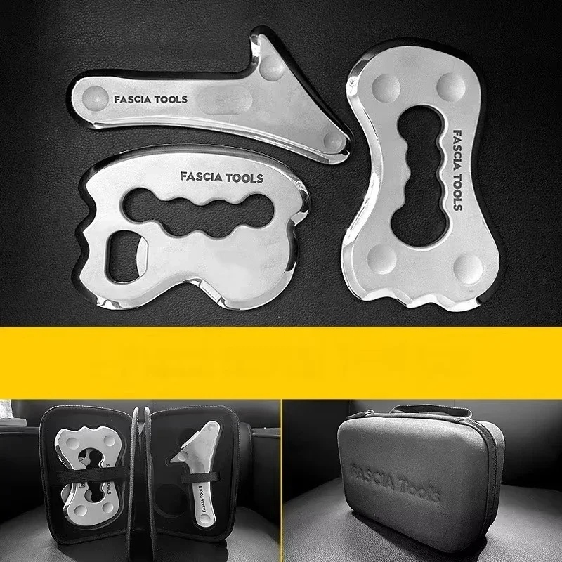 Stainless Steel Gua Sha Massage Tools Muscle Scraper Tool,Graston Tool Set for myofascial Release,Scar Tissue Massager for Back
Stainless Steel Gua Sha Massage Tools Muscle Scraper Tool,Graston Tool Set for myofascial Release,Scar Tissue Massager for Back