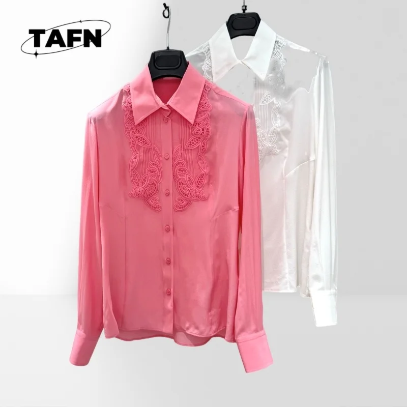 High Street Beautiful All-Matching Graceful High Street Comfortable Three-Dimensional Embroidery Lace Silk Shirt New 3021
High Street Beautiful All-Matching Graceful High Street Comfortable Three-Dimensional Embroidery Lace Silk Shirt New 3021