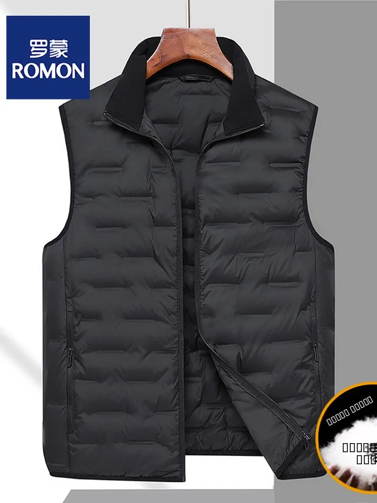 Rn Men's down Vest Thi Warm Winter Jaet Youth Middle-Aged And ly Faionable All-Match Sli Polyester Fiber
Rn Men's down Vest Thi Warm Winter Jaet Youth Middle-Aged And ly Faionable All-Match Sli Polyester Fiber