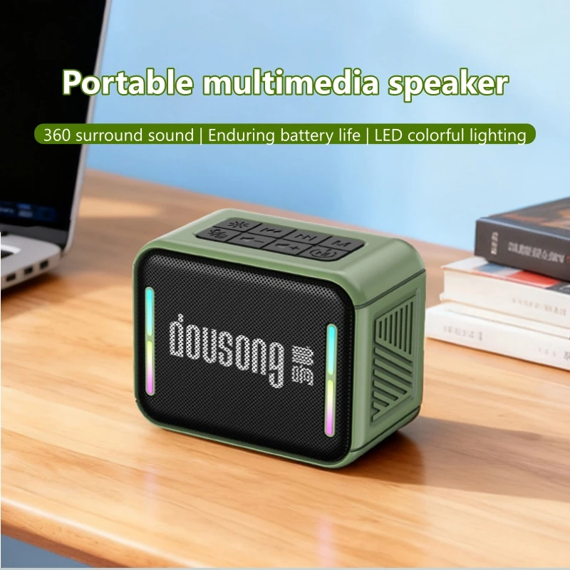 Portable Bluetooth Speakers with RGB LED Light, TF/USB Playback, 1200mAh Rechargeable Mini Wireless Speaker for Outdoor Home
Portable Bluetooth Speakers with RGB LED Light, TF/USB Playback, 1200mAh Rechargeable Mini Wireless Speaker for Outdoor Home