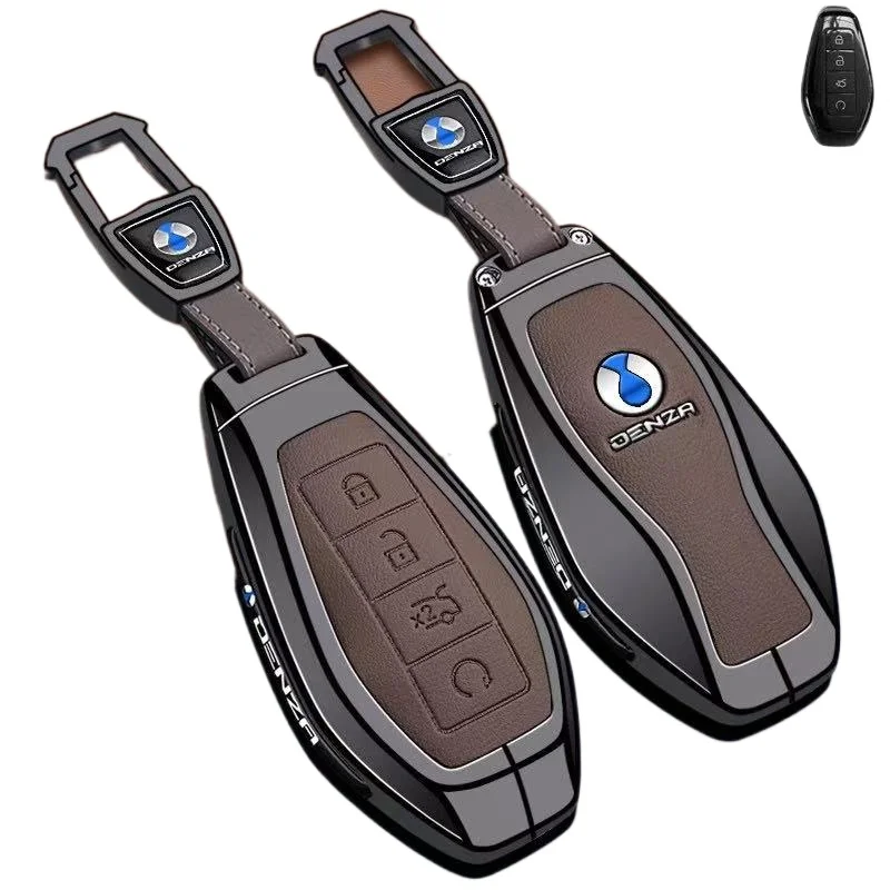 Zinc Alloy Key Fob Cover for DENZA N8L/D9 DM-i/EV/Z9/Z9GT/N7/N9, Heavy Duty Metal Protective Case Shell with Keychain Keybag
Zinc Alloy Key Fob Cover for DENZA N8L/D9 DM-i/EV/Z9/Z9GT/N7/N9, Heavy Duty Metal Protective Case Shell with Keychain Keybag