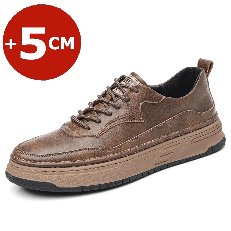 Мужские кроссовки, обувь-лифт, модная трендовая кожаная обувь для подъема, повседневная обувь на плоской подошве со скрытым каблуком 5 см, мужская обувь на высоком каблуке
Мужские кроссовки, обувь-лифт, модная трендовая кожаная обувь для подъема, повседневная обувь на плоской подошве со скрытым каблуком 5 см, мужская обувь на высоком каблуке