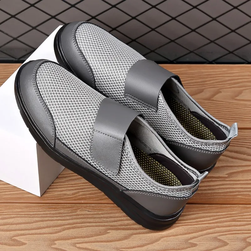 Summer Men Velcro Mesh Splicing Casual Shoes Breathable Sweat Wicking Anti Slip Outdoor Hiking Fashion Shoes
Summer Men Velcro Mesh Splicing Casual Shoes Breathable Sweat Wicking Anti Slip Outdoor Hiking Fashion Shoes