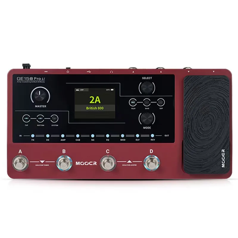 GE150pro Li Electric Guitar Comprehensive Effect Unit Musical Phrase Loop Drum Machine Musical Instrument Accessory
GE150pro Li Electric Guitar Comprehensive Effect Unit Musical Phrase Loop Drum Machine Musical Instrument Accessory