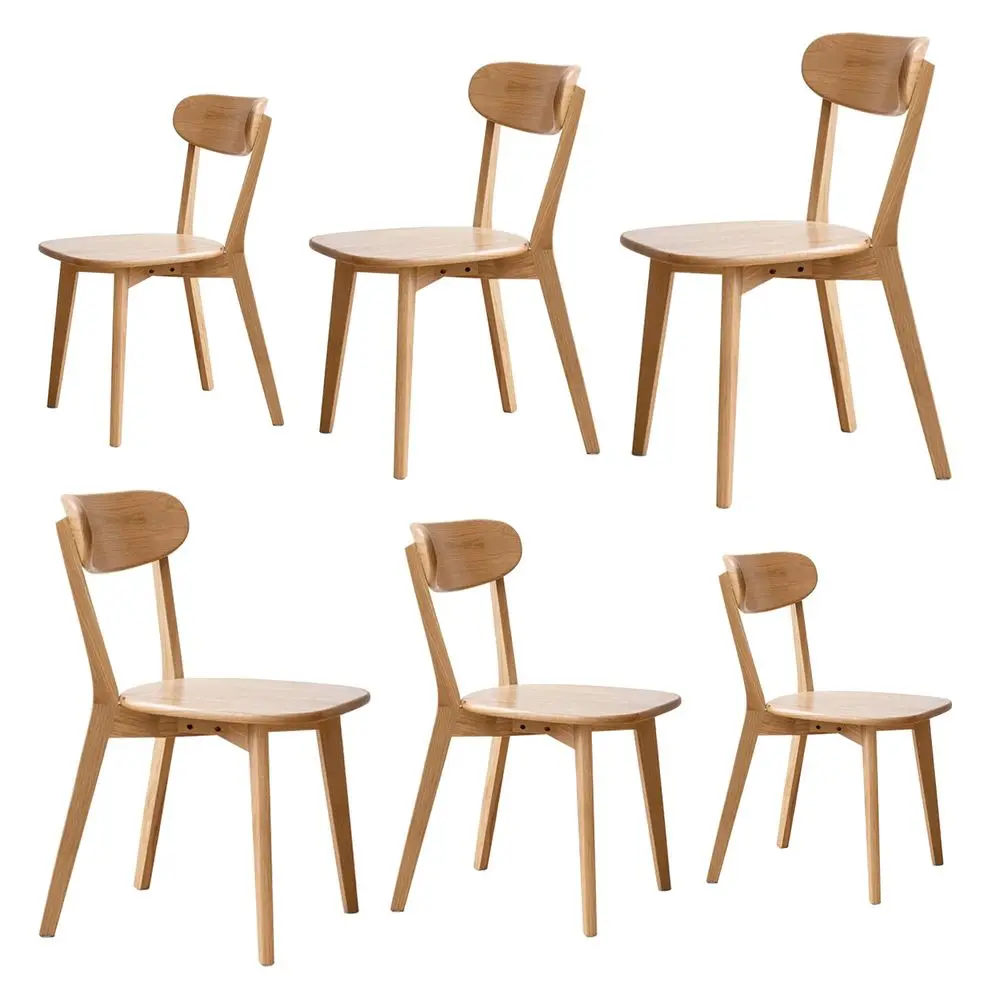 Dining Chairs Set of 6 Heavy Duty 400 lbs Commercial Grade Natural Red Oak Finish Mid Century Modern Curved Back Solid Wooden C
Dining Chairs Set of 6 Heavy Duty 400 lbs Commercial Grade Natural Red Oak Finish Mid Century Modern Curved Back Solid Wooden C