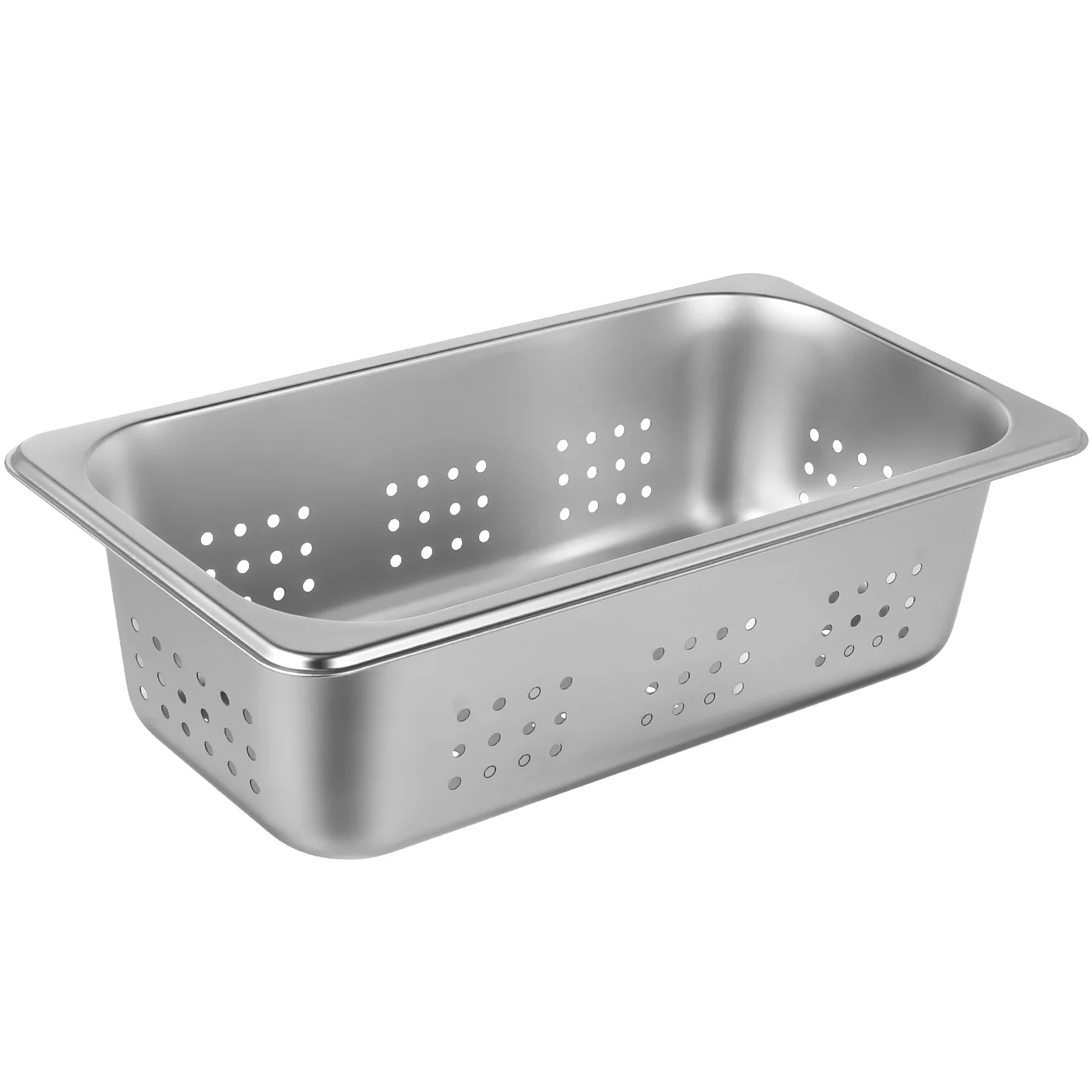 Heavy Duty Stainless Steel Perforated Steamer Pan 20Cm Rectangular Food Tray For Buffet Catering Hotel Restaurant Canteen
Heavy Duty Stainless Steel Perforated Steamer Pan 20Cm Rectangular Food Tray For Buffet Catering Hotel Restaurant Canteen