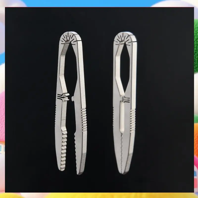 TC4 Titanium Alloy Buckle Tweezers Multifunction With Snap Lock Corkscrew CNC Machining Clips Outdoor Tool-ABUA
TC4 Titanium Alloy Buckle Tweezers Multifunction With Snap Lock Corkscrew CNC Machining Clips Outdoor Tool-ABUA