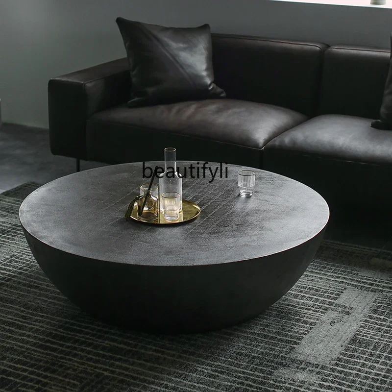 a26 Nordic round coffee table living room modern rural light cement light luxury coffee table tea table
a26 Nordic round coffee table living room modern rural light cement light luxury coffee table tea table