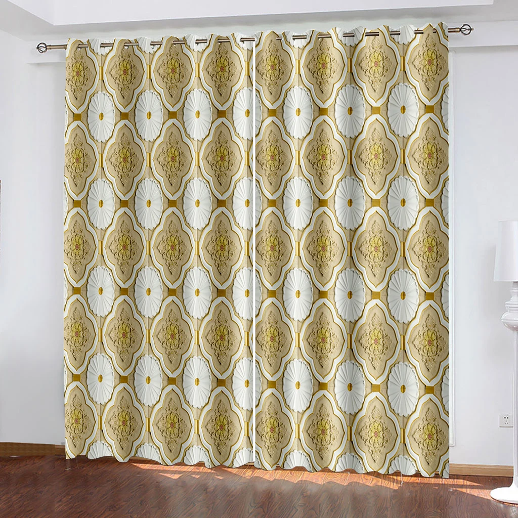 Photo 3D Curtains for Living Room Window gold flower curtains 3D Curtains For Living room Bedding room Office
Photo 3D Curtains for Living Room Window gold flower curtains 3D Curtains For Living room Bedding room Office