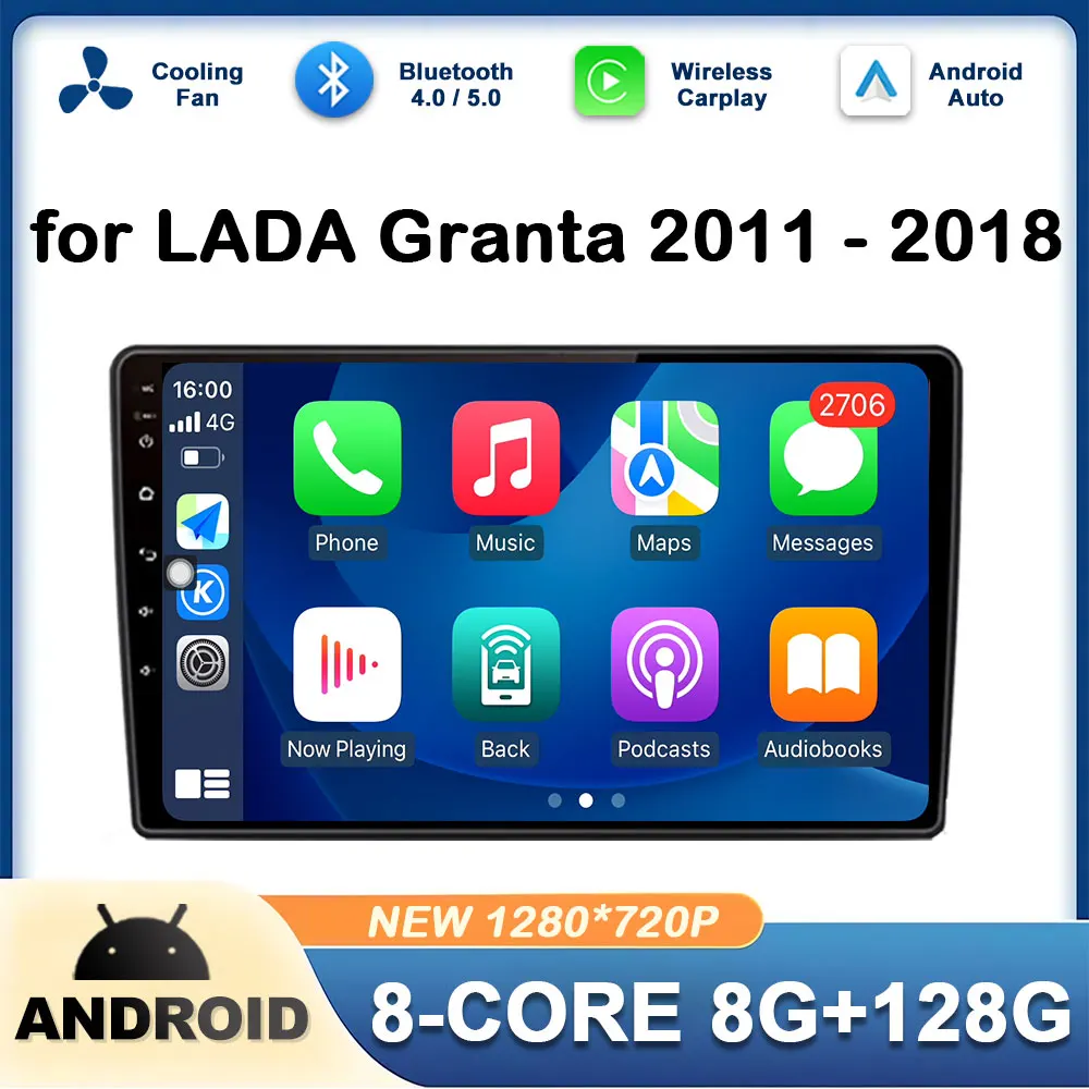Car Radio Audio Player DSP Stereo for LADA Granta 2011 2012 2013 - 2018 Wireless Carplay 2.5D Touch Screen Accessories No 2 din
Car Radio Audio Player DSP Stereo for LADA Granta 2011 2012 2013 - 2018 Wireless Carplay 2.5D Touch Screen Accessories No 2 din
