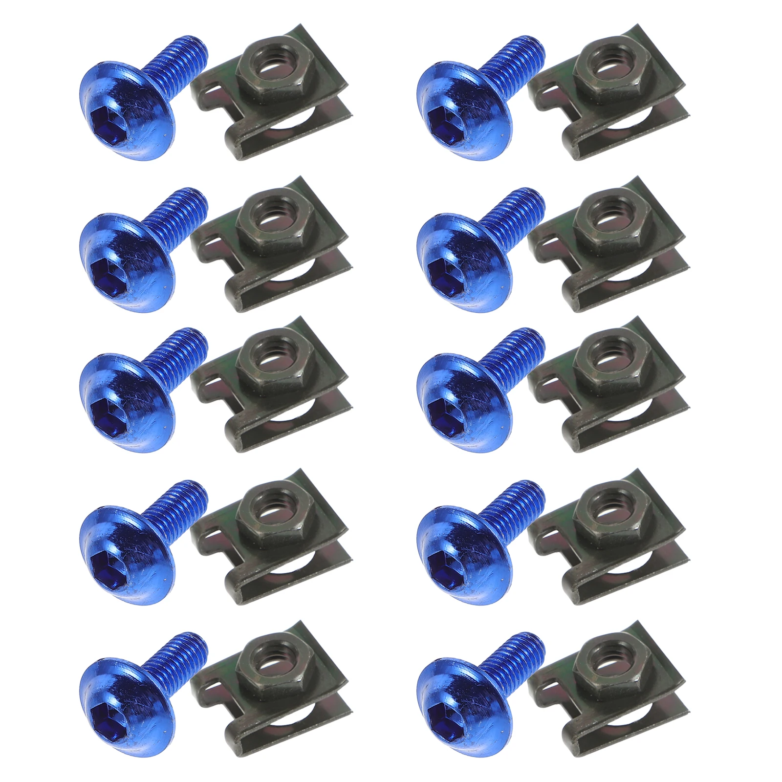1 set Motorcycle Fairing Bolt Kit Windscreen Screws M6 Bike Replacement Accessory Compact Size Long Lasting Easy Installation
1 set Motorcycle Fairing Bolt Kit Windscreen Screws M6 Bike Replacement Accessory Compact Size Long Lasting Easy Installation