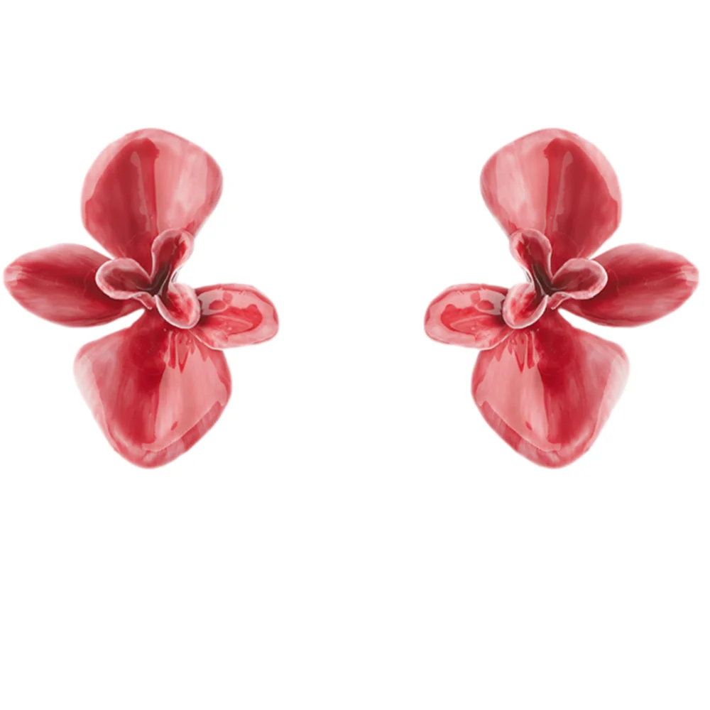 Irregular Orchid Pink Iron Bright Face Women's Earrings Sunshine Personality Elegant Natural Earrings Women
Irregular Orchid Pink Iron Bright Face Women's Earrings Sunshine Personality Elegant Natural Earrings Women