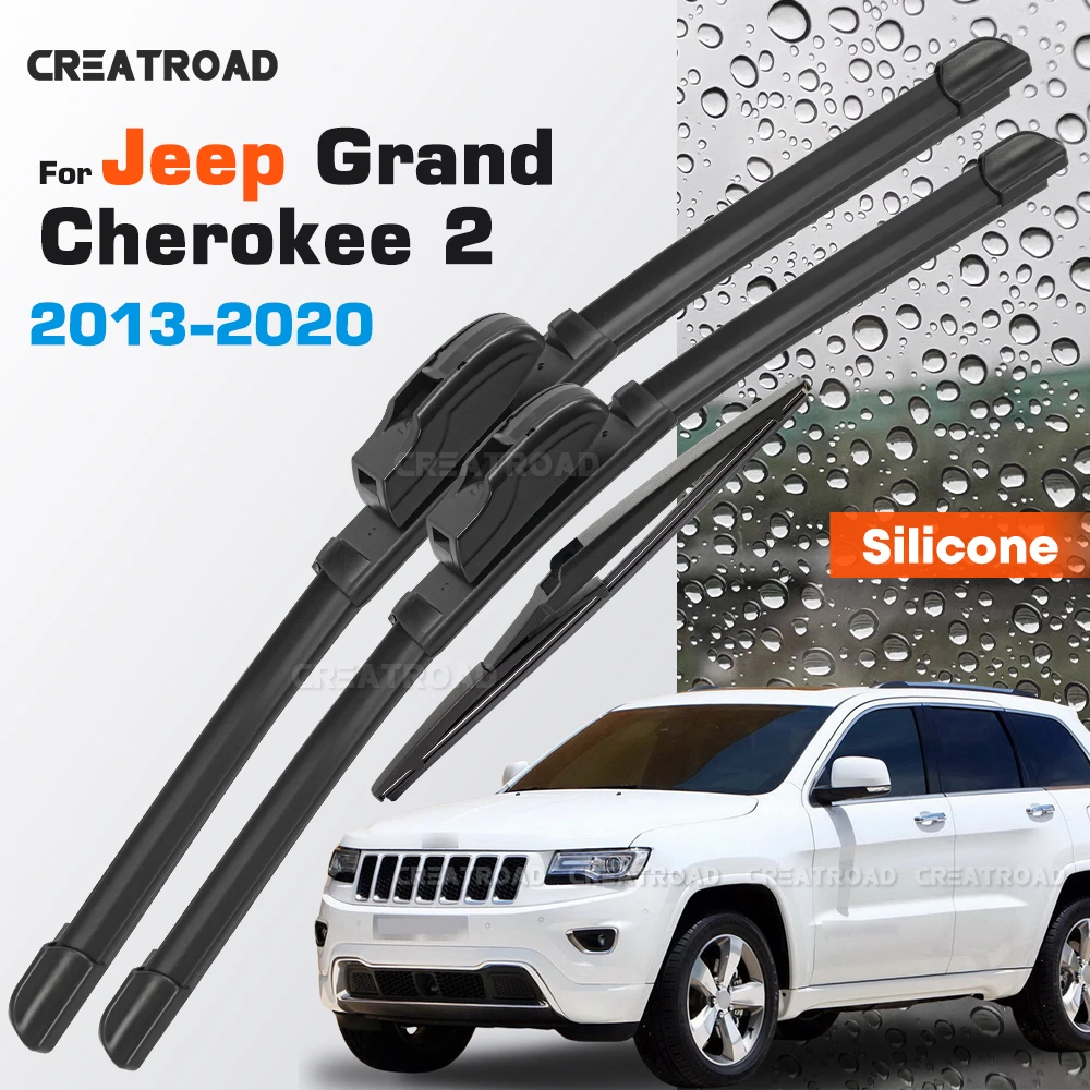 Silicone Wiper Blades Fit For Jeep Grand Cherokee 2 2013-2020 2017 2018 2019 Coated Car Windshield Wipers 22"+21"+11"
Silicone Wiper Blades Fit For Jeep Grand Cherokee 2 2013-2020 2017 2018 2019 Coated Car Windshield Wipers 22"+21"+11"